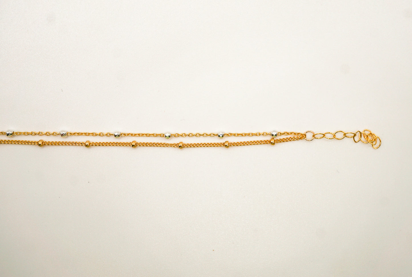 Nessa Two-Toned Double Wrap Bracelet