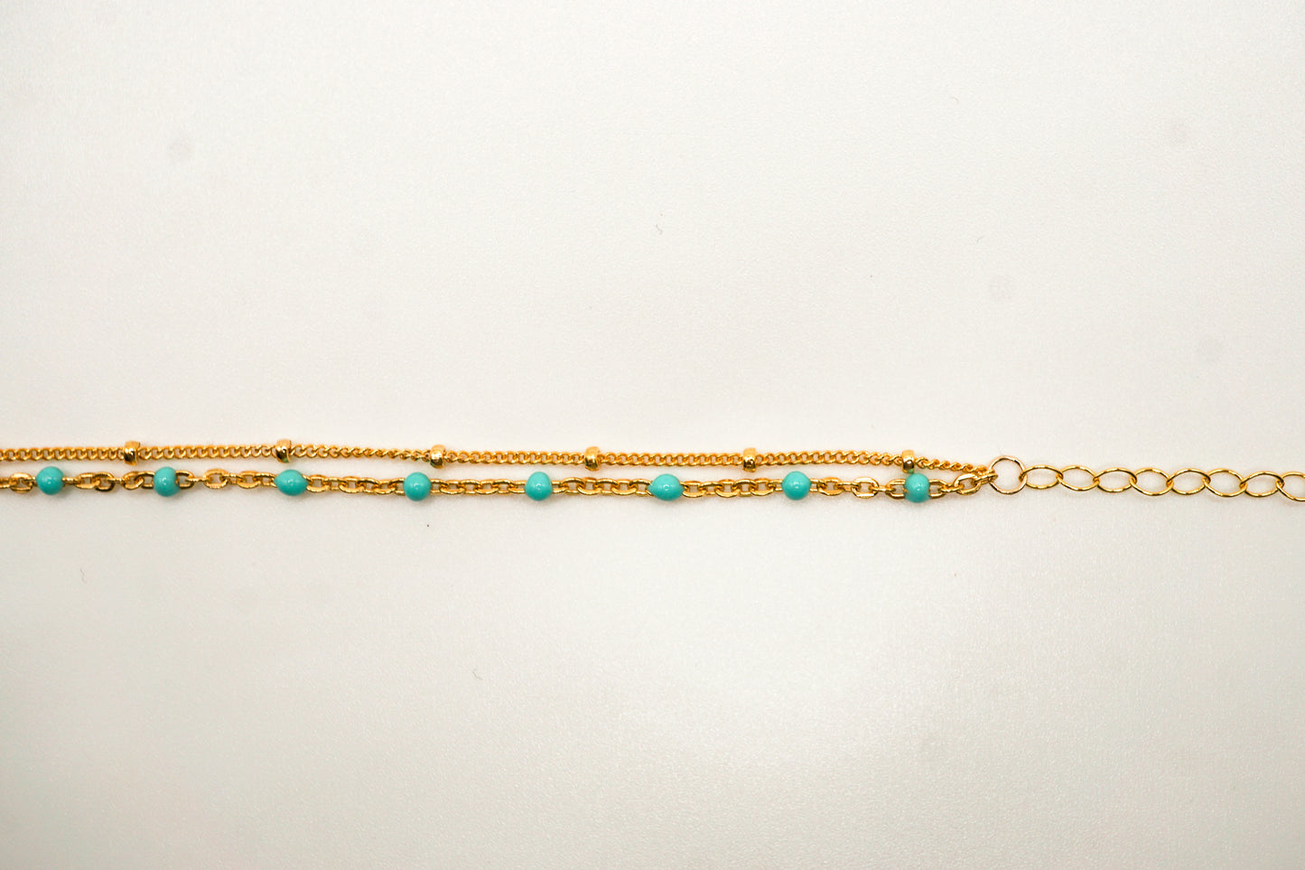 Aster Turquoise Double Wrapped Bracelet