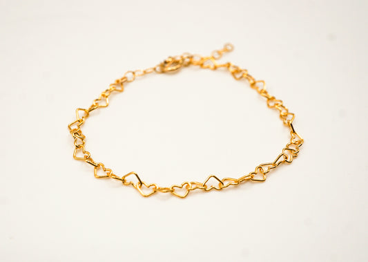 Aurora Gold Heart Bracelet