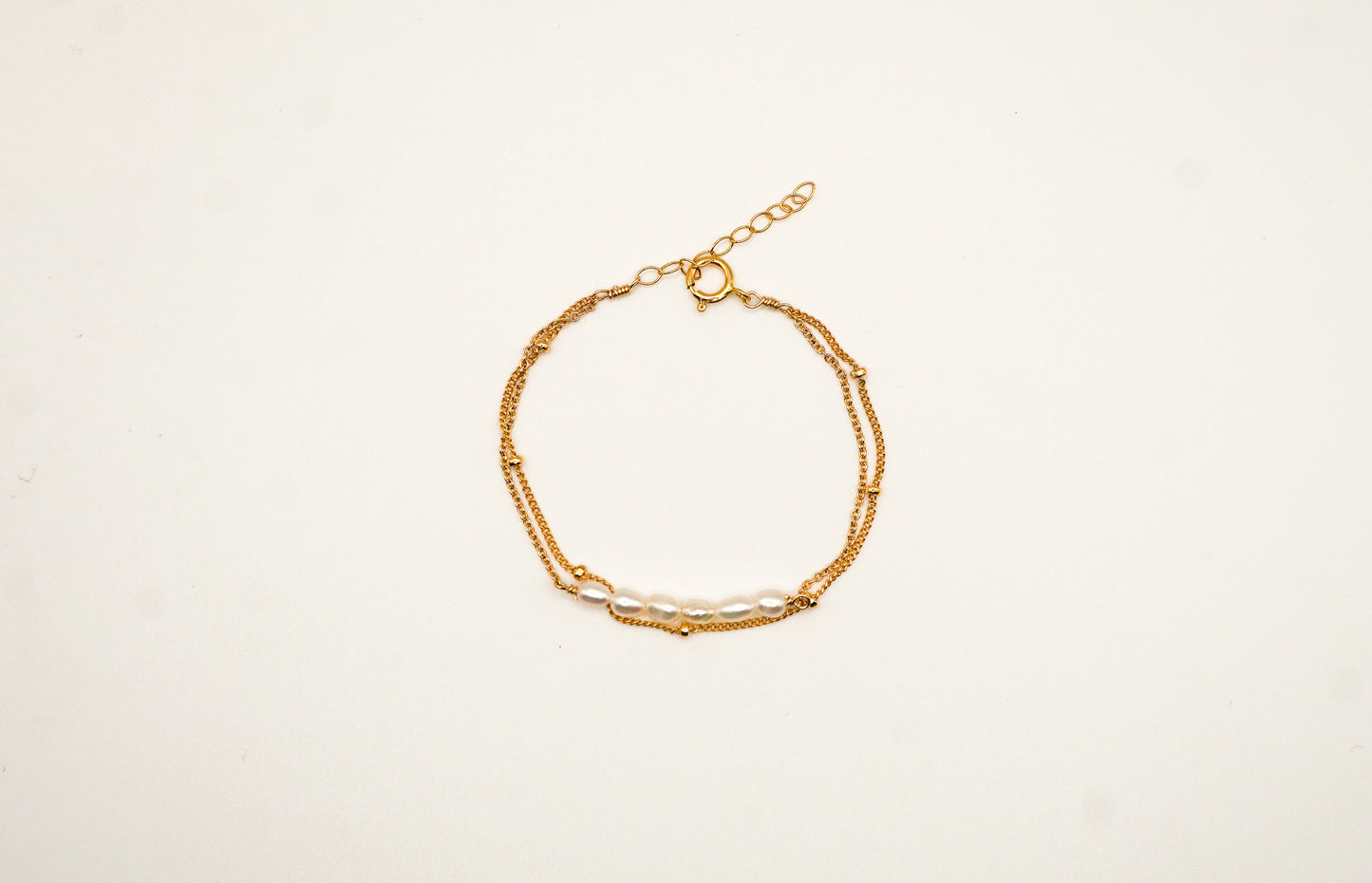 Kaia Pearl Double Wrapped Bracelet