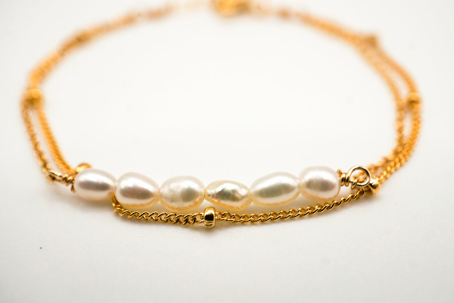 Kaia Pearl Double Wrapped Bracelet