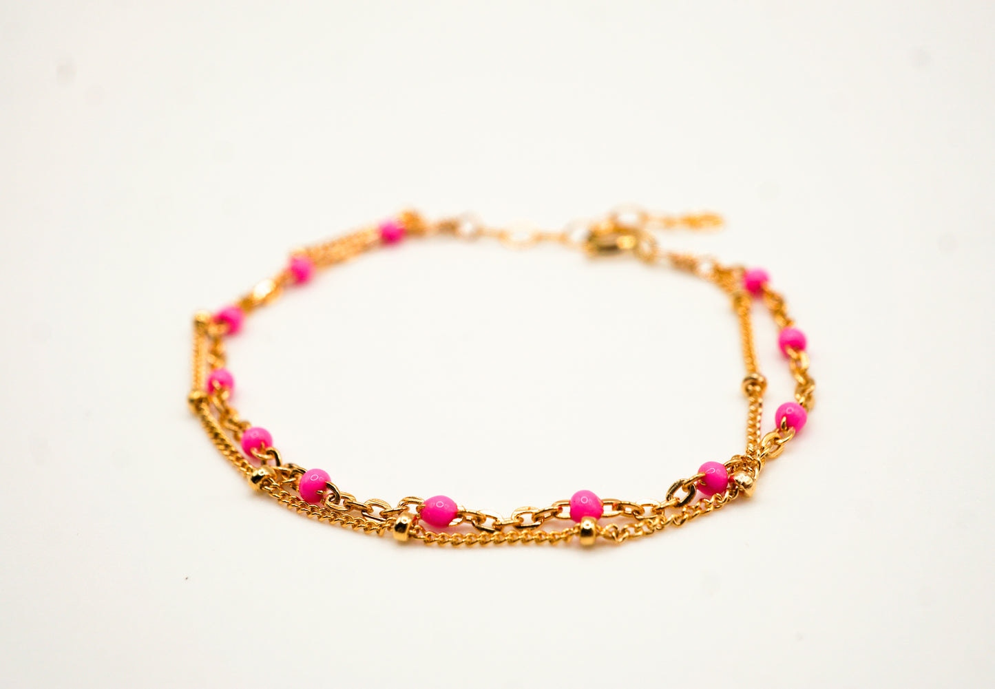 Mia Pink Double Wrapped Bracelet
