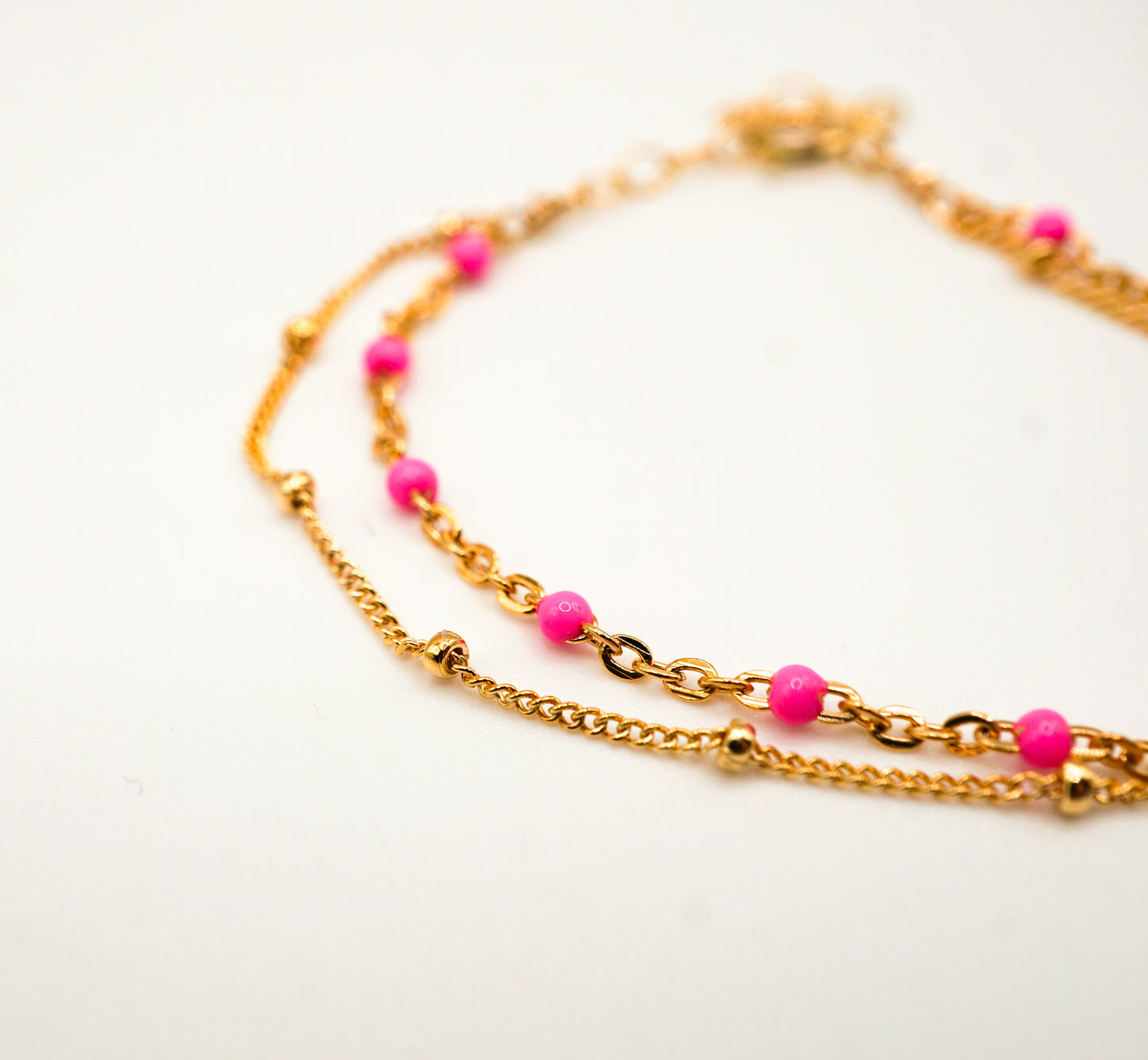 Mia Pink Double Wrapped Bracelet