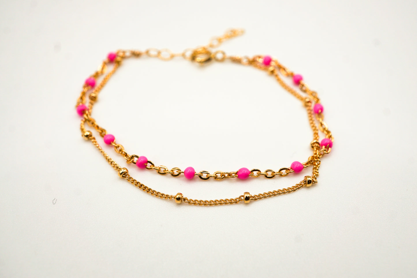 Mia Pink Double Wrapped Bracelet